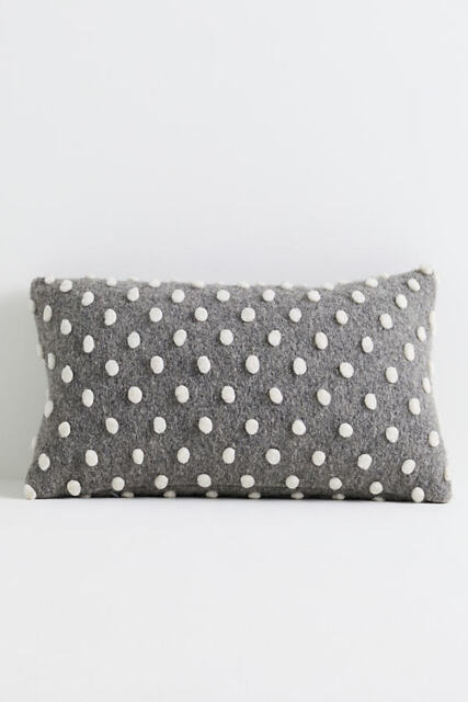 Woven Wool Dotted Throw Cushion - image 1