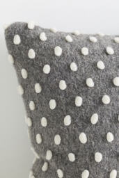 Woven Wool Dotted Throw Cushion - thumbnail 5