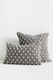 Woven Wool Dotted Throw Cushion - thumbnail 2