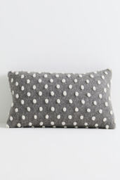 Woven Wool Dotted Throw Cushion - thumbnail 1