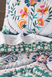 Theodora Embroidered Quilted Bedspread - thumbnail 2