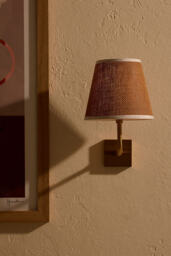 Ludlow Babbington Linen Rechargeable Wall Light - thumbnail 1