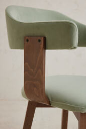 Brooke Velvet-Upholstered Beech Wood Dining Chair - thumbnail 5