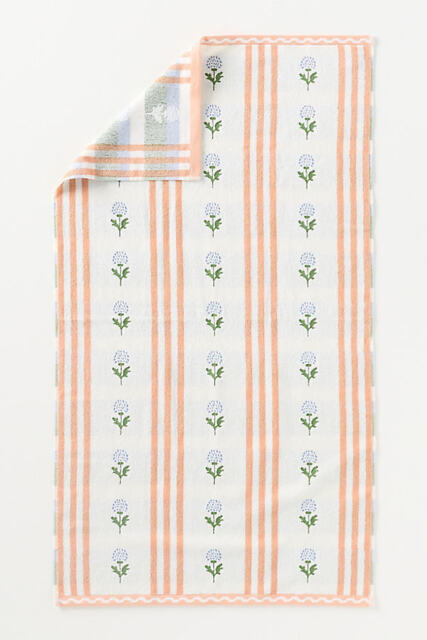 Tess Cotton Woven Floral Towel Collection - image 1
