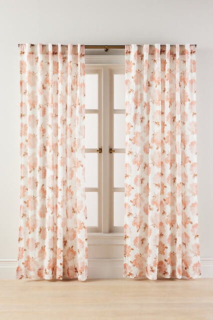 Cassandra Floral Sheer Printed Curtain - image 1