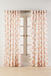 Cassandra Floral Sheer Printed Curtain - thumbnail 1