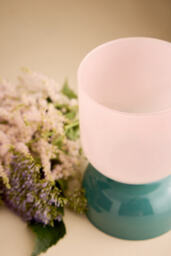 Present Time Two-Tone Glass Candle Holder - thumbnail 2