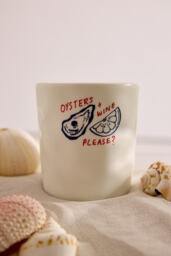 Zesty Lemons London St Ives Beach Club: Sea Salt & Driftwood Oyster Candle - thumbnail 1