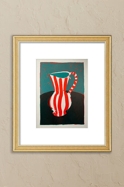 Stripy Jug by Naomi Munuo Framed Wall Art - image 1