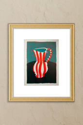 Stripy Jug by Naomi Munuo Framed Wall Art - thumbnail 1