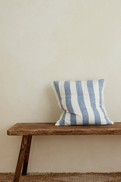 Ellenvale Interiors Esmee Blue Stripe Cushion - image 1