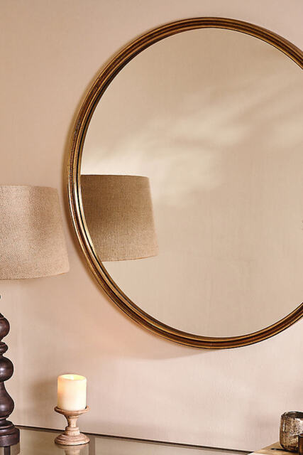 nkuku Almora Round Mirror - image 1