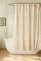 The Printed Cotton Slub Shower Curtain Collection