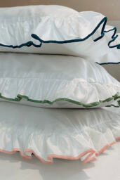 Sukun Provence Olive Cotton Sateen Pillowcase, Set of 2 - thumbnail 2