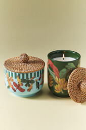 Farm Rio x Anthropologie Fresh Ocean Waves & Bergamot Ceramic Candle - thumbnail 4