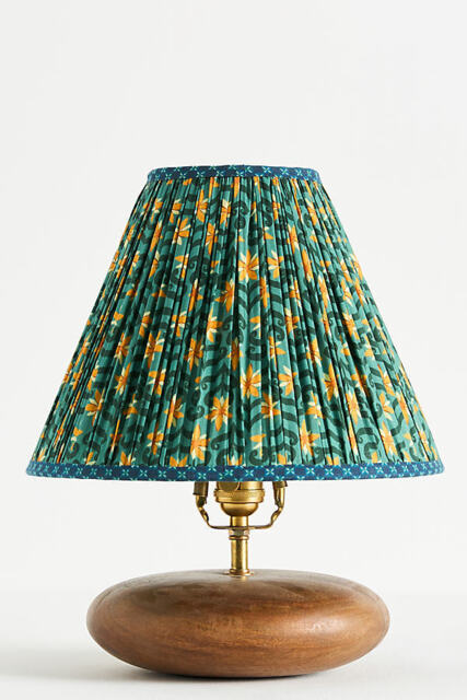 Printed Goods Ruched Lamp Shade - image 1