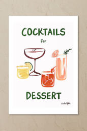 East End Prints Cocktails for Dessert Wall Art Print - thumbnail 2