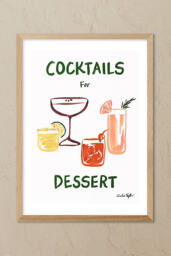East End Prints Cocktails for Dessert Wall Art Print - thumbnail 1