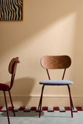 Sueded Velvet Metal Frame Chair, Set of 2 - thumbnail 1