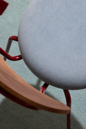 Sueded Velvet Metal Frame Chair, Set of 2 - thumbnail 3
