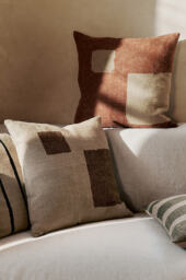 Ferm Living Oleo Washed Linen Square Cushion - thumbnail 2