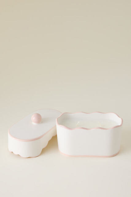 Paddywax Cherie Yuzu Woods Ceramic Candle with Lid - image 1