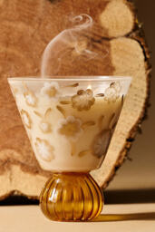 Charlotte Fruity Honeycrisp Oakwood Glass Candle - thumbnail 1