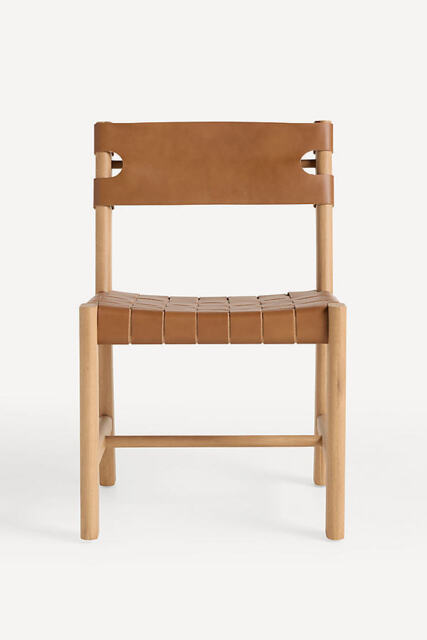 Leather Sling Dining Chair - image 1