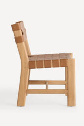 Leather Sling Dining Chair - thumbnail 3