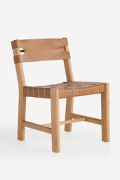 Leather Sling Dining Chair - thumbnail 2