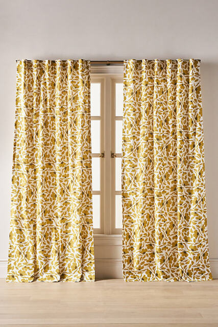 McKenzie Parrott Cotton Printed Floral Curtain - image 1