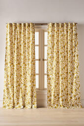McKenzie Parrott Cotton Printed Floral Curtain - thumbnail 1