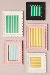 Philippa Scalloped Ceramic Photo Frame - thumbnail 4