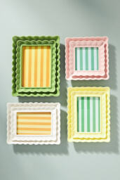 Philippa Scalloped Ceramic Photo Frame - thumbnail 3