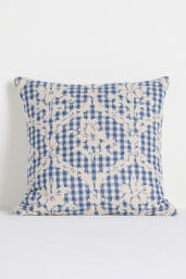 Damask Cotton Woven Icon Cushion - thumbnail 1
