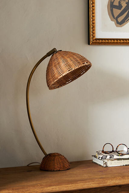 Liz Rattan Task Lamp - image 1