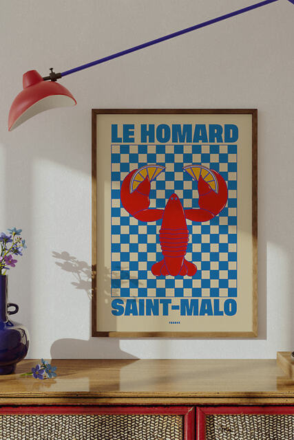 Nephthys Illustrated Le Homard Art Print - image 1