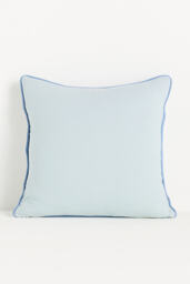 Rosalie Cotton Embroidered Floral Cushion - thumbnail 3