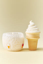 Ice Cream Summer Icon Gourmand Vanilla Shake Glass Candle - thumbnail 1