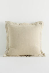 By Anthropologie Emory Linen Velvet Bordered Pillow - thumbnail 7