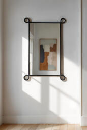 Poppi Rectangle Loop Metal Wall Mirror