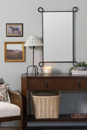 Poppi Rectangle Loop Metal Wall Mirror - thumbnail 2