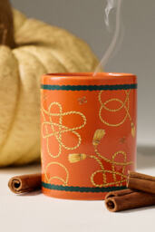 Maeve Scarf Amber Pumpkin & Spice Ceramic Candle - thumbnail 1