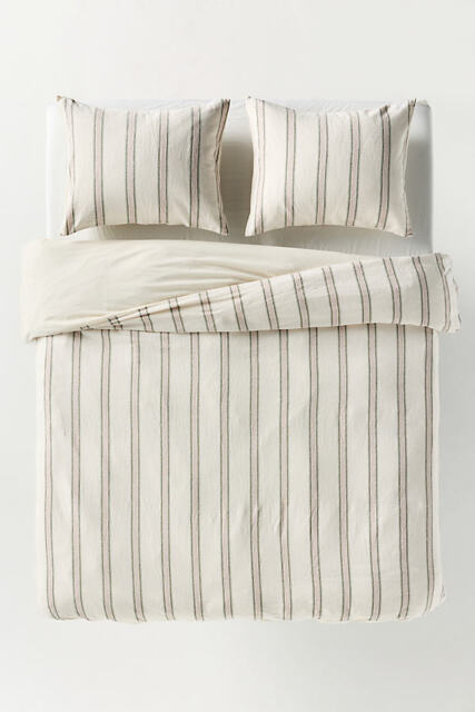 Linen Cotton Yarn Dyed Duvet Cover - image 1
