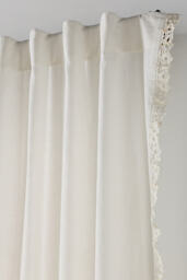 Cotton Embroidered Floral Edge Curtain - thumbnail 2