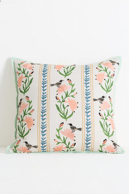 Zelda Cotton Embroidered Floral Novelty Cushion - image 1