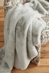 Sophie Faux Fur Throw Blanket