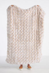 Luxe Faux Fur Throw Blanket - thumbnail 1