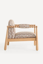 Pippa Block Print Accent Chair - thumbnail 9