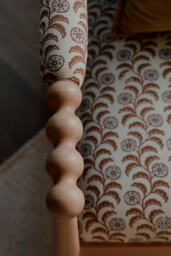 Pippa Block Print Accent Chair - thumbnail 4